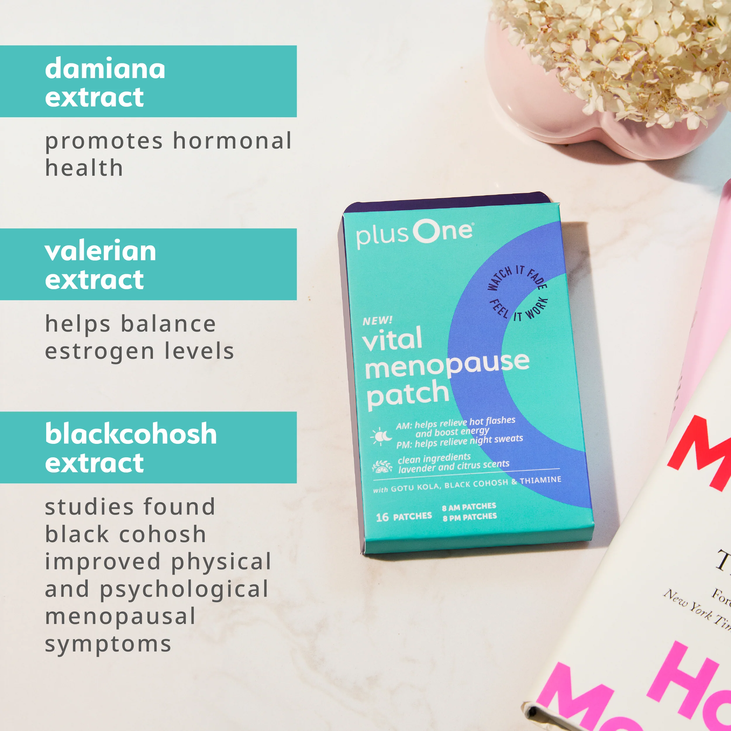Menopause Relief Patches (AM/PM) by plusOne® - Image 4