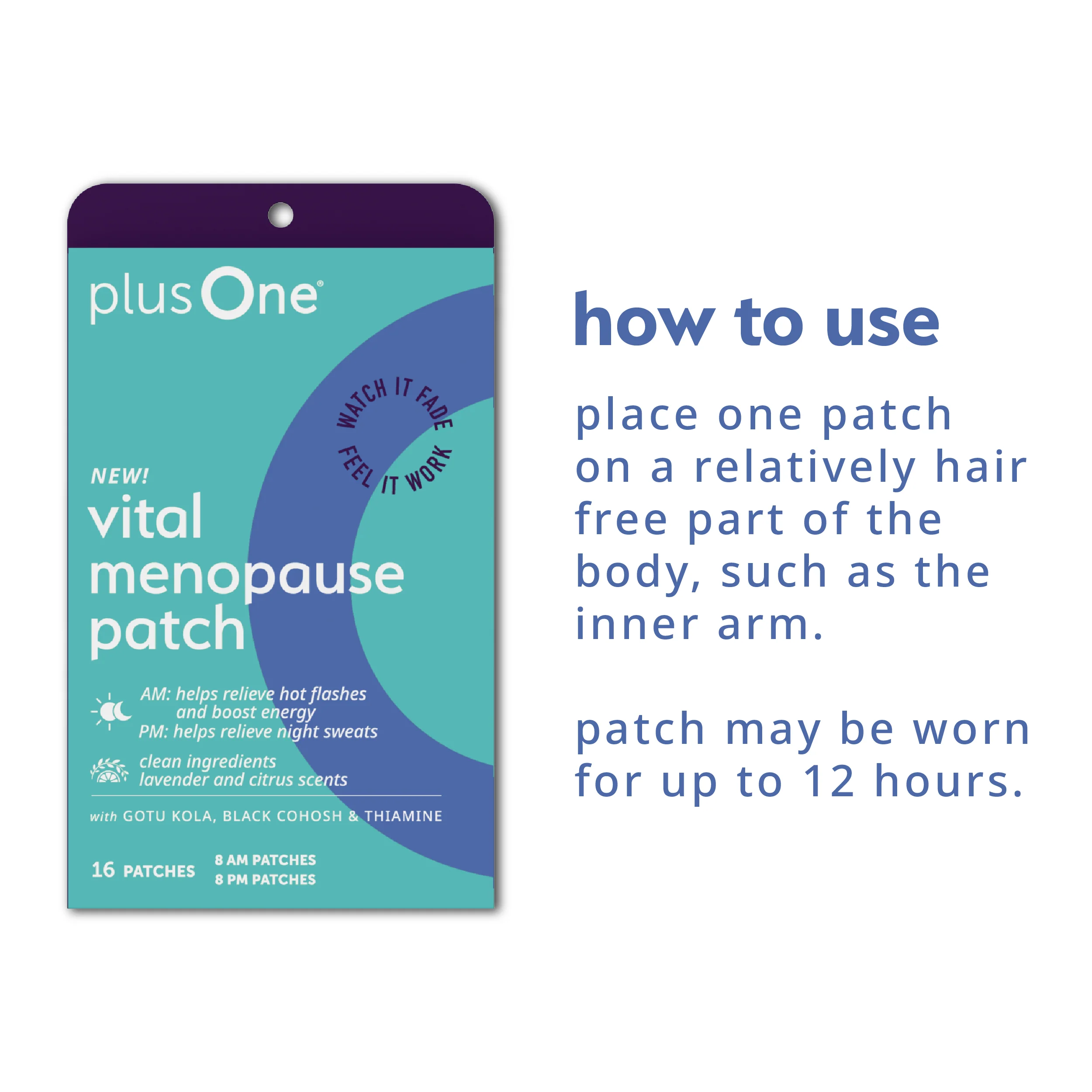 Menopause Relief Patches (AM/PM) by plusOne® - Image 6