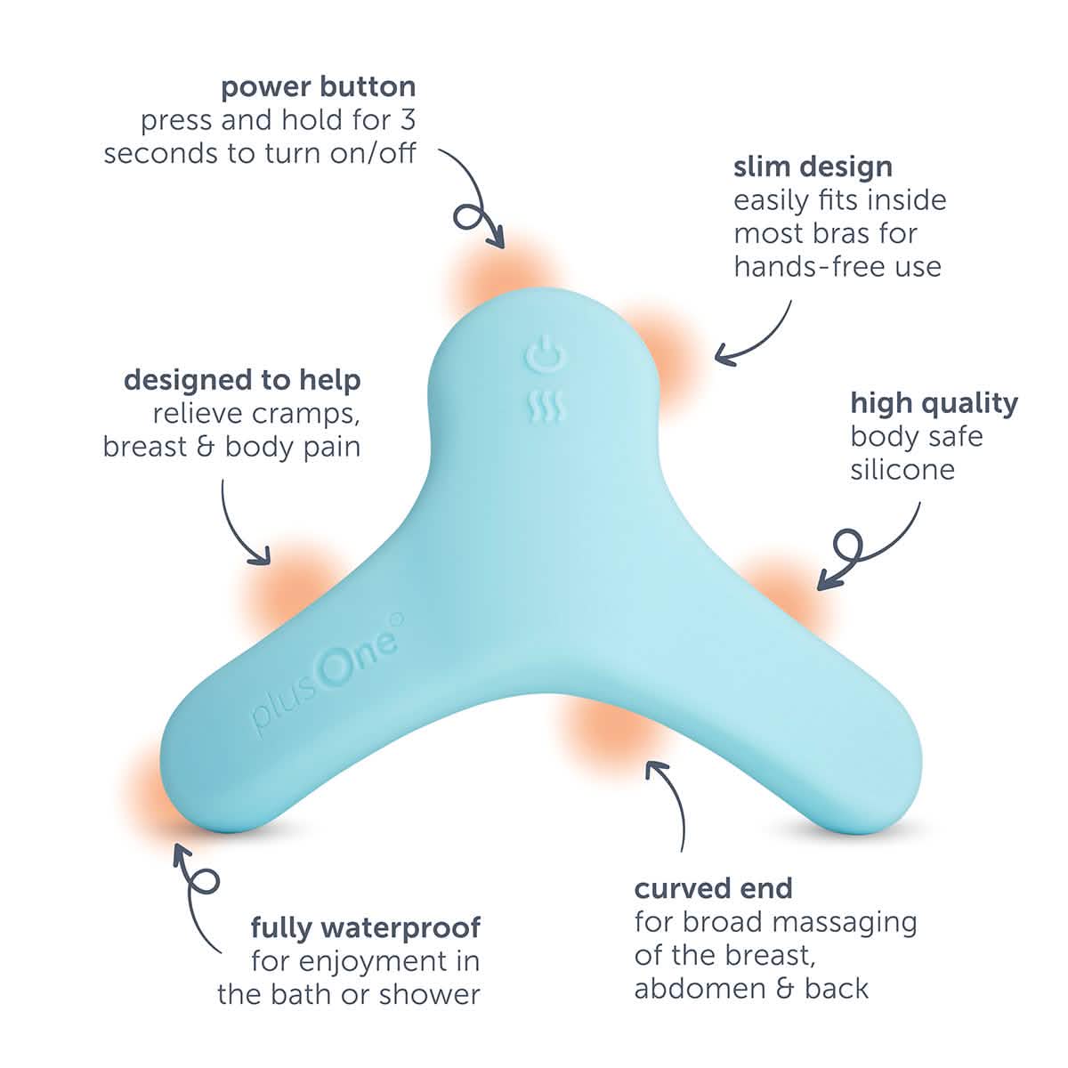 plusOne® breast and body lactation massager - Image 3