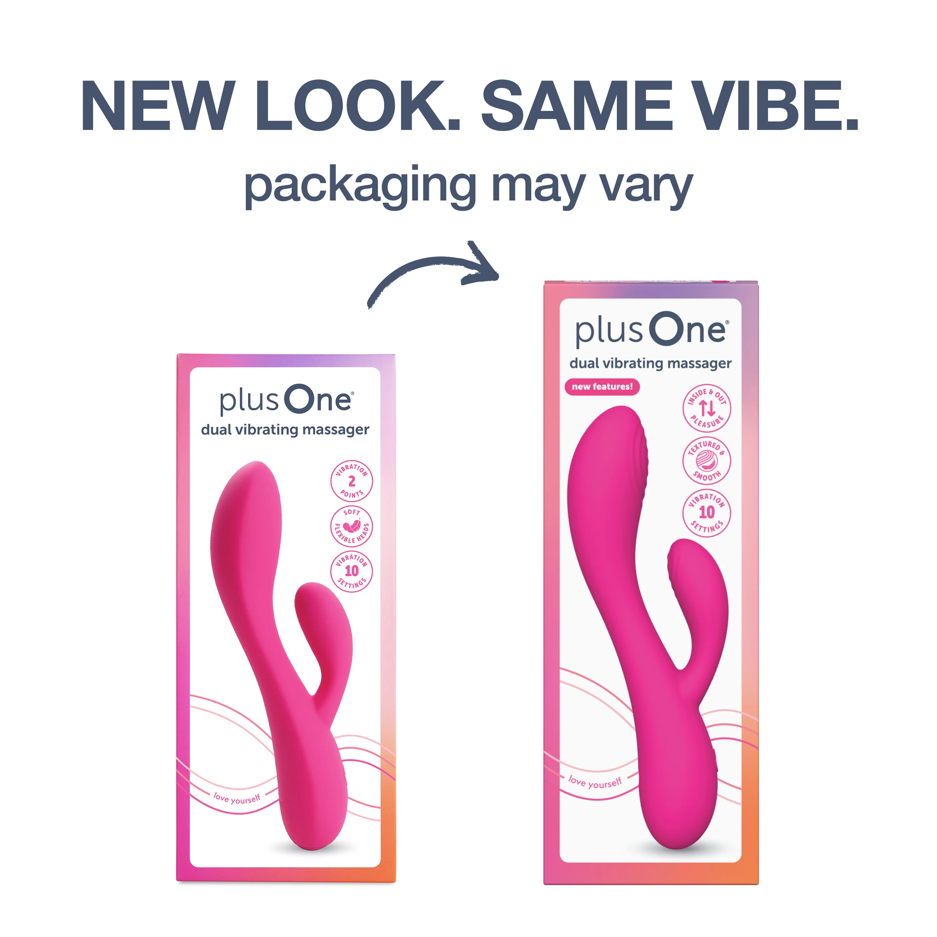 plusOne® Dual Rabbit Vibrating Massager - Image 11