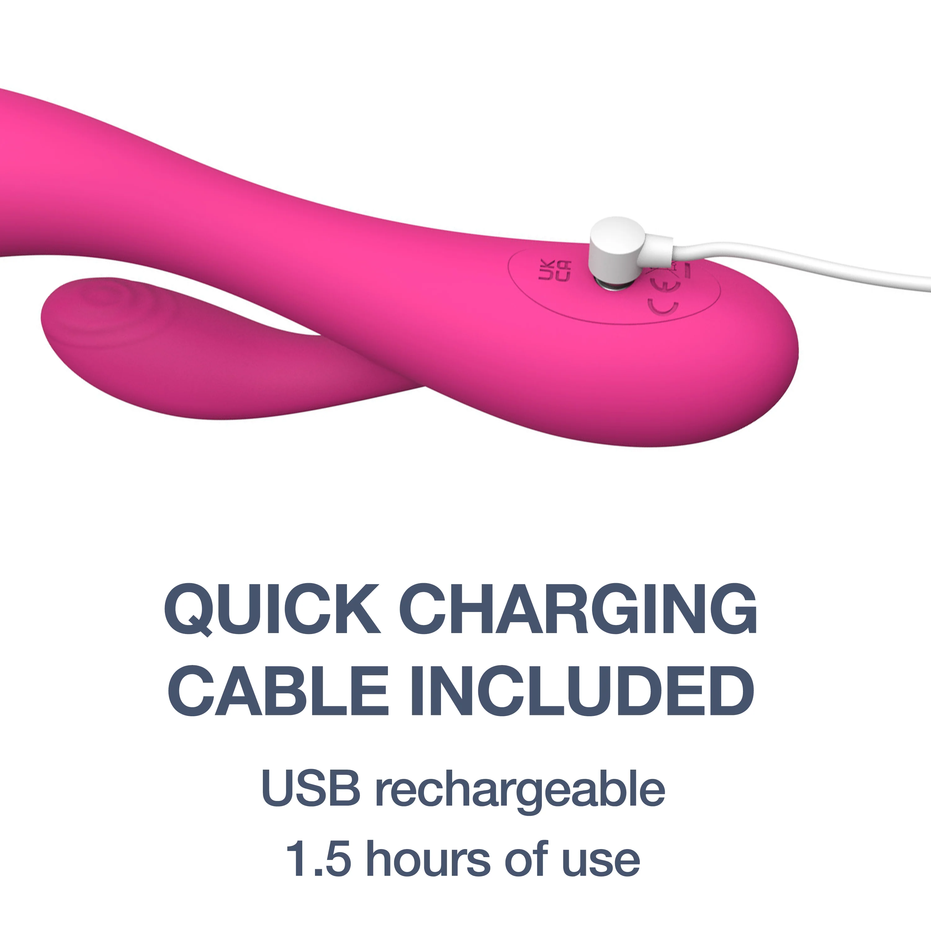 plusOne® Dual Rabbit Vibrating Massager - Image 7