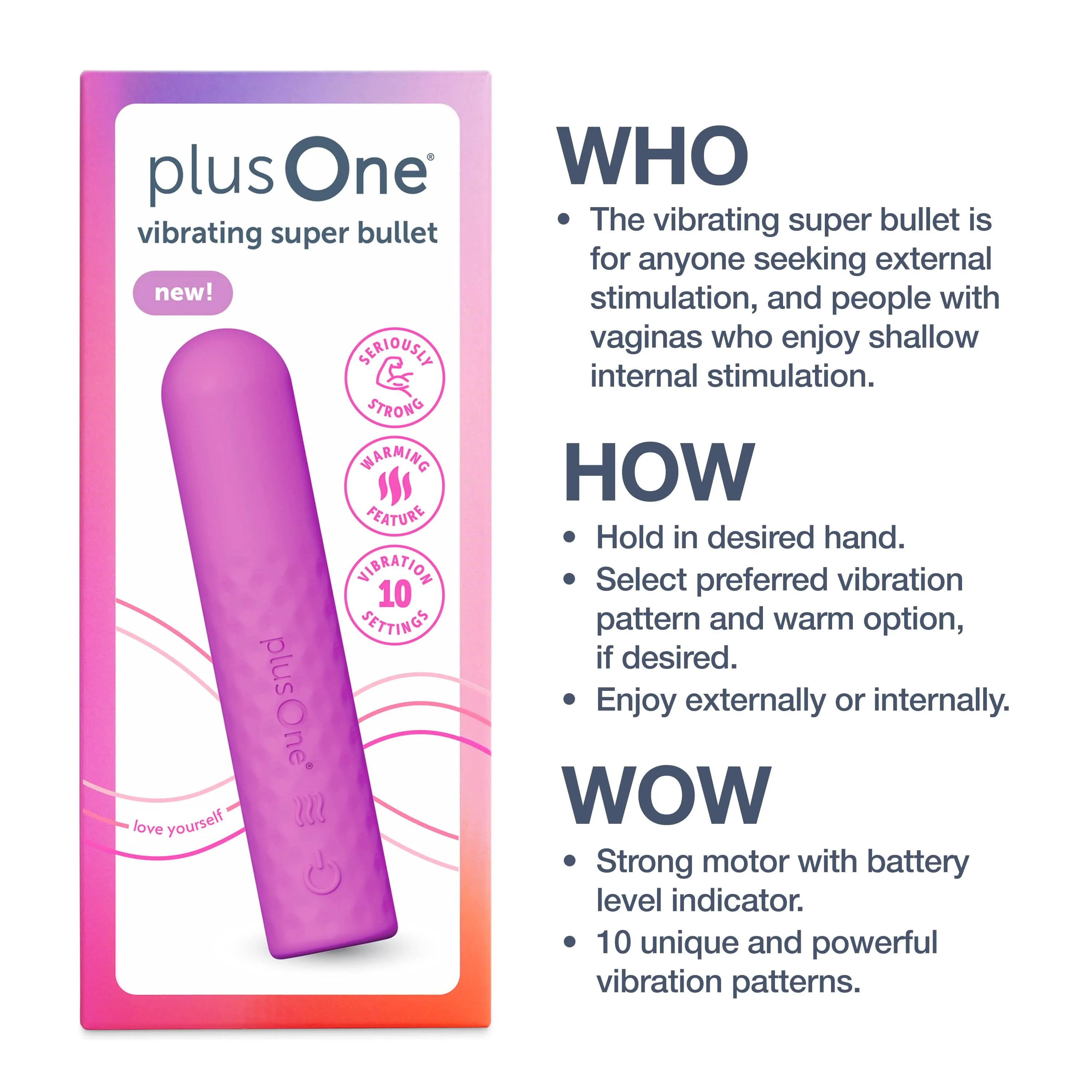 plusOne vibrating super bullet - Image 8